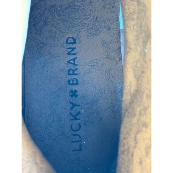 Lucky Brand Hadrya Brown Leather Ankle Mid Calf Boots Women’s Size 8M - Picture 2 of 7